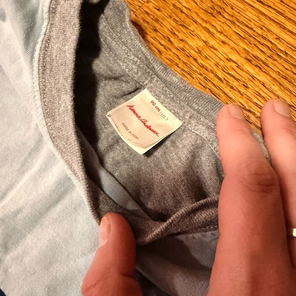 Hanna Andersson Gray Long Sleeve Tee